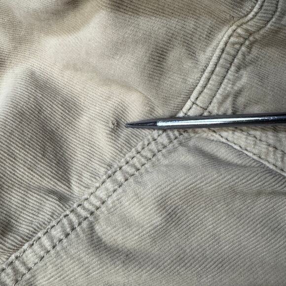 Free People Revolve Baby Cord Buttondown Jacket Shacket Women's SZ S Beige Boho - Picture 14 of 16